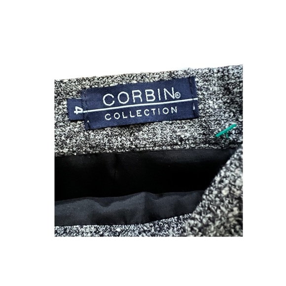 Gray tweed A line wool blend Corbin collection skirt - Picture 4 of 5